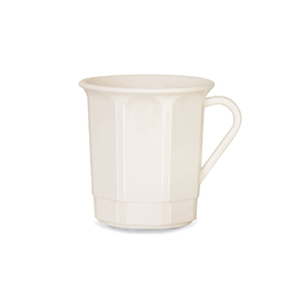 PP-Kaffeebecher m. Henkel cremeweiß